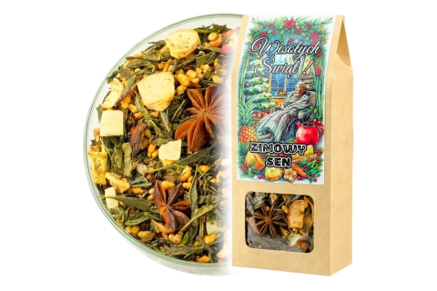 Herbata Zielona GENMAICHA ZIMOWY SEN (50g) (KT)Prezent Na Mikołajki i Święta